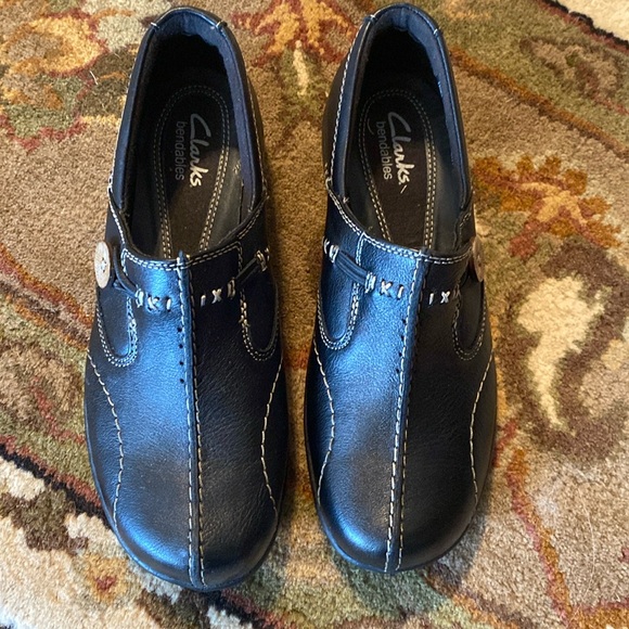 Clarks Shoes - Clarks Sixty Delta Black Slip on Shoes NIB women’s 6